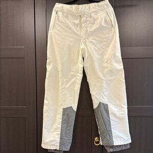 Snow pants lightweight White and Gray Pants